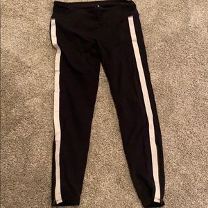 Tuxedo stripe leggings